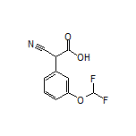 2-Cyano-2-[3-(difluoromethoxy)phenyl]acetic Acid