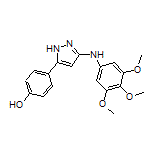 4-[3-[(3,4,5-Trimethoxyphenyl)amino]-5-pyrazolyl]phenol