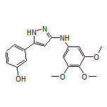 3-[3-[(3,4,5-Trimethoxyphenyl)amino]-1H-pyrazol-5-yl]phenol