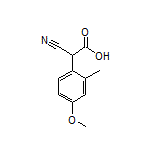 2-Cyano-2-(4-methoxy-2-methylphenyl)acetic Acid