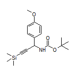 N-Boc-1-(4-methoxyphenyl)-3-(trimethylsilyl)prop-2-yn-1-amine