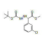 Methyl 2-(2-Boc-hydrazinyl)-2-(3-chlorophenyl)acetate
