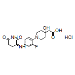 (S)-2-[1-[4-[(2,6-dioxopiperidin-3-yl)amino]-2-fluorophenyl]-4-hydroxypiperidin-4-yl]acetic Acid Hydrochloride