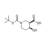 (3R,4S)-1-Boc-4-hydroxypiperidine-3-carboxylic Acid