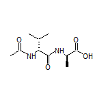 (R)-2-[(R)-2-Acetamido-3-methylbutanamido]propanoic Acid
