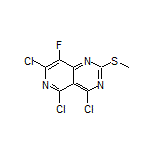 4,5,7-Trichloro-8-fluoro-2-(methylthio)pyrido[4,3-d]pyrimidine