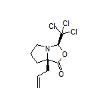 (3R,7aR)-7a-Allyl-3-(trichloromethyl)tetrahydropyrrolo[1,2-c]oxazol-1(3H)-one