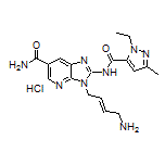 (E)-3-(4-Amino-2-buten-1-yl)-2-(1-ethyl-3-methyl-1H-pyrazole-5-carboxamido)-3H-imidazo[4,5-b]pyridine-6-carboxamide Hydrochloride