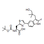 (S)-2-(Boc-amino)-3-[4-[3-(3-hydroxy-2,2-dimethylpropyl)-2-iodo-5-indolyl]-2-thiazolyl]propanoic Acid