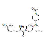 (R)-1-[4-[(1-Acetylpiperidin-4-yl)(isobutyl)amino]piperazin-1-yl]-2-amino-3-(4-chlorophenyl)propan-1-one