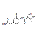 2-[4-(1,5-Dimethyl-1H-pyrazole-4-carboxamido)-3-fluorophenyl]acetic Acid