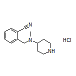 2-[[Methyl(piperidin-4-yl)amino]methyl]benzonitrile Hydrochloride