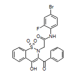 2-(3-Benzoyl-4-hydroxy-1,1-dioxido-2H-benzo[e][1,2]thiazin-2-yl)-N-(4-bromo-2-fluorophenyl)acetamide