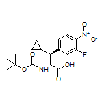 (2R,3S)-2-(Boc-amino)-3-cyclopropyl-3-(3-fluoro-4-nitrophenyl)propanoic Acid