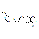 4-Chloro-7-[[1-(6-methoxypyrimidin-4-yl)pyrrolidin-3-yl]oxy]quinazoline
