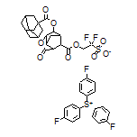 Tris(4-fluorophenyl)sulfonium 2-[[6-[(Adamantane-1-carbonyl)oxy]-2-oxohexahydro-2H-3,5-methanocyclopenta[b]furan-7-carbonyl]oxy]-1,1-difluoroethanesulfonate