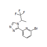 2-Bromo-6-[4-(1,1,1-trifluoro-2-propyl)-4H-1,2,4-triazol-3-yl]pyridine