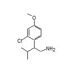 2-(2-Chloro-4-methoxyphenyl)-3-methyl-1-butanamine