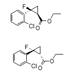 Ethyl trans-(1R,2R)-2-(2-Chlorophenyl)-2-fluorocyclopropanecarboxylate