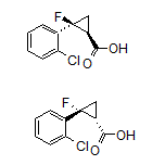 trans-(1R,2R)-2-(2-Chlorophenyl)-2-fluorocyclopropanecarboxylic Acid