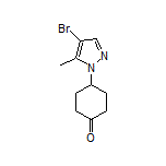 4-(4-Bromo-5-methyl-1H-pyrazol-1-yl)cyclohexanone