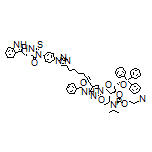 (2R,3S,5R)-5-[5-[6-[1-[4-[(S)-4-[(1H-indol-3-yl)methyl]-5-oxo-2-thioxoimidazolidin-1-yl]phenyl]-1H-1,2,3-triazol-4-yl]hex-1-yn-1-yl]-4-benzamido-2-oxopyrimidin-1(2H)-yl]-2-[(trityloxy)methyl]tetrahydrofuran-3-yl (2-Cyanoethyl) Diisopropylphosphoramidite