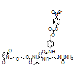 2-[2-(2,5-Dioxo-2,5-dihydro-1-pyrrolyl)ethoxy]ethyl [(S)-3-Methyl-1-[[(S)-1-[[4-[[[(4-nitrophenoxy)carbonyl]oxy]methyl]phenyl]amino]-1-oxo-5-ureido-2-pentyl]amino]-1-oxo-2-butyl]carbamate