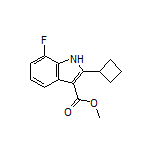 Methyl 2-Cyclobutyl-7-fluoro-1H-indole-3-carboxylate