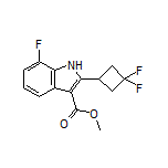 Methyl 2-(3,3-Difluorocyclobutyl)-7-fluoro-1H-indole-3-carboxylate