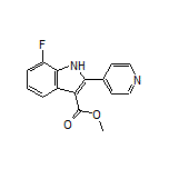 Methyl 7-Fluoro-2-(pyridin-4-yl)-1H-indole-3-carboxylate