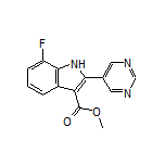 Methyl 7-Fluoro-2-(pyrimidin-5-yl)-1H-indole-3-carboxylate