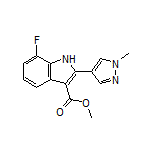Methyl 7-Fluoro-2-(1-methyl-4-pyrazolyl)-1H-indole-3-carboxylate