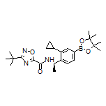 (R)-4-[1-[3-(tert-Butyl)-1,2,4-oxadiazole-5-carboxamido]ethyl]-3-cyclopropylphenylboronic Acid Pinacol Ester