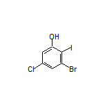 3-Bromo-5-chloro-2-iodophenol
