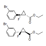 Ethyl rel-(1R,2R)-2-(3-Bromophenyl)-2-fluorocyclopropanecarboxylate