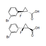 rac-(1R,2R)-2-(3-Bromophenyl)-2-fluorocyclopropanecarboxylic Acid