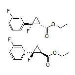 Ethyl rel-(1R,2R)-2-Fluoro-2-(3-fluorophenyl)cyclopropanecarboxylate