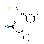 rel-(1R,2R)-2-Fluoro-2-(3-fluorophenyl)cyclopropanecarboxylic Acid