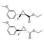 Ethyl rel-(1S,2S)-2-Fluoro-2-(3-methoxyphenyl)cyclopropanecarboxylate