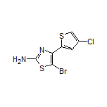 5-Bromo-4-(4-chloro-2-thienyl)thiazol-2-amine