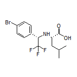 (S)-2-[[(S)-1-(4-Bromophenyl)-2,2,2-trifluoroethyl]amino]-4-methylpentanoic Acid