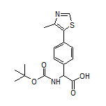 2-(Boc-amino)-2-[4-(4-methyl-5-thiazolyl)phenyl]acetic Acid