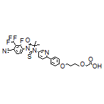 2-[4-[4-[5-[3-[4-Cyano-2-fluoro-3-(trifluoromethyl)phenyl]-5,5-dimethyl-4-oxo-2-thioxoimidazolidin-1-yl]pyridin-2-yl]phenoxy]butoxy]acetic Acid
