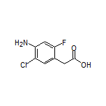 4-Amino-5-chloro-2-fluorophenylacetic Acid