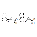 rel-(1R,2R)-2-Fluoro-2-(naphthalen-1-yl)cyclopropanecarboxylic Acid