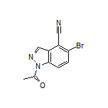 1-Acetyl-5-bromo-1H-indazole-4-carbonitrile