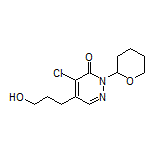 4-Chloro-5-(3-hydroxypropyl)-2-(tetrahydro-2H-pyran-2-yl)pyridazin-3(2H)-one
