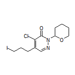 4-Chloro-5-(3-iodopropyl)-2-(tetrahydro-2H-pyran-2-yl)pyridazin-3(2H)-one