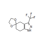 3-(Trifluoromethyl)-1,4,6,7-tetrahydrospiro[indazole-5,2’-[1,3]dioxolane]