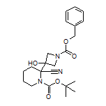 1-Boc-2-(1-Cbz-3-hydroxyazetidin-3-yl)piperidine-2-carbonitrile